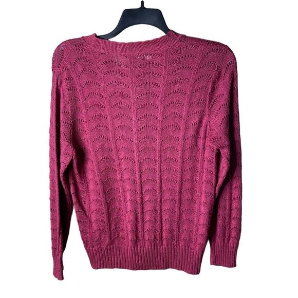 Vintage Pierre Cardin Cardigan Knit Sweater Women's Size 38/US 6 Knitted Stretch - Picture 4 of 7